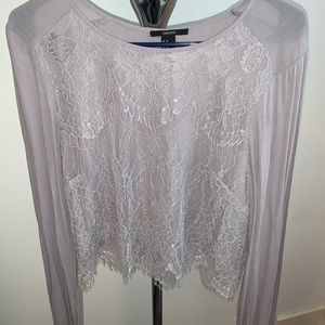 Lace long sleeve top